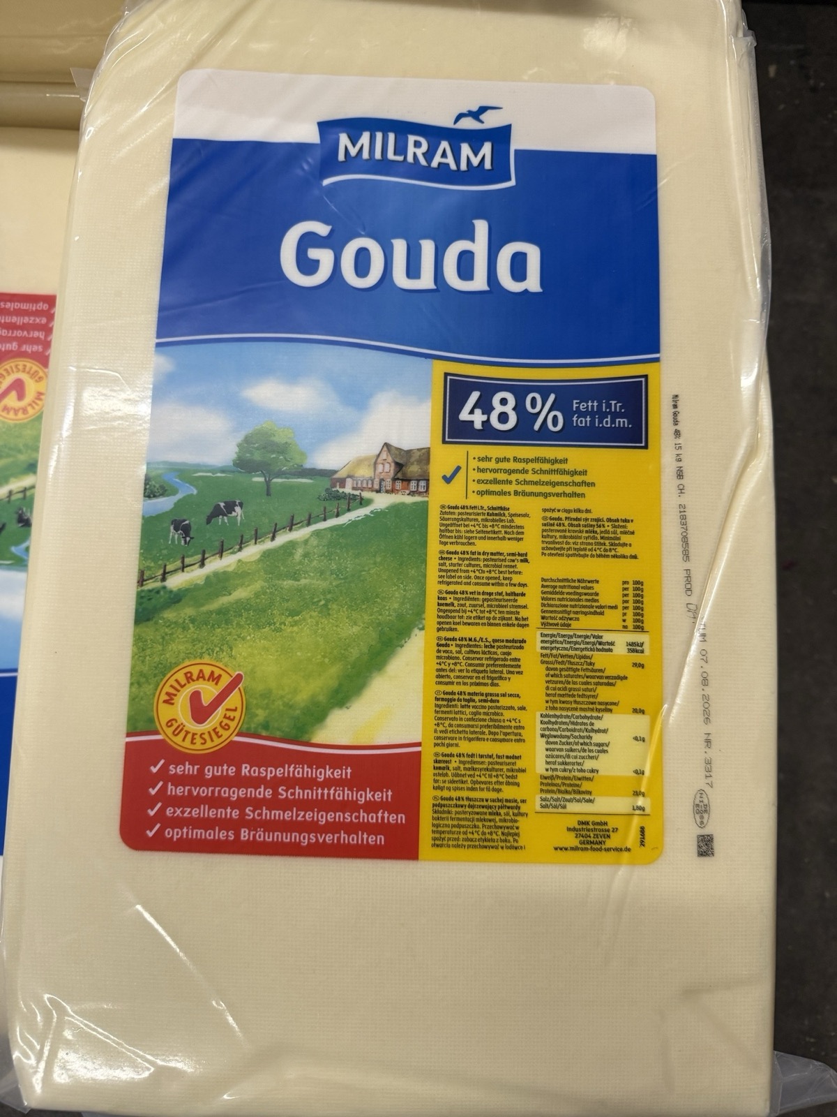 Milram Gouda 48% Block